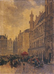 Grande Place i Bruxelles af Gustave Walckiers
