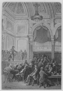 Cafe-koncert af Gustave after Dore