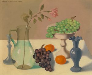 Stilleben med druer af Gustave Van de Woestyne