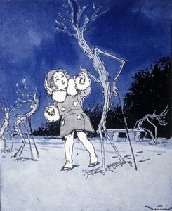 Illustration til "La storia di Peter Pan"", fabel af James Matthew Barrie (JM eller J. M. Barrie) af Gustavo Gustavino Rosso
