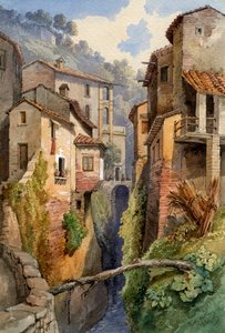 Lucca, Toscana, Italien, 1850. af Gustavo Witting