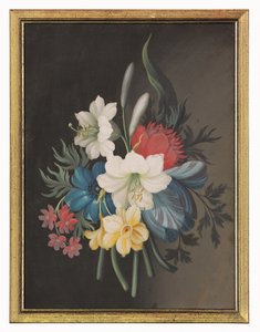 Stilleben af blomsterbuket af Gustavus Hamilton