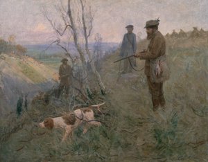Jagten (olie på lærred)