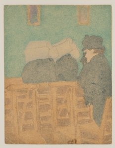 Figurer i kirke (akvarel og blyant) af Gwen John