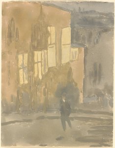 Gade om natten, Meudon af Gwen John