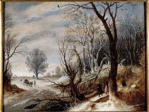 Snelandskabsmaleri af Gysbrecht Lytens (1586-1656) 1600-tallet. Quimper Museum of Fine Arts
