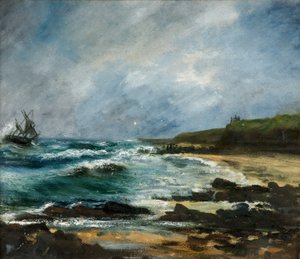 Vraget af den russiske ketch Julerneck ud for Marsden Cliffs af H.C.B. Scott