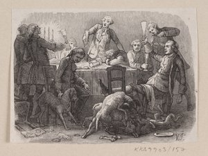 Illustration til "Alt paa sin rette Plads" i H.C. Andersen, "Eventyr og Historier", Bind 2 af H.P. Hansen