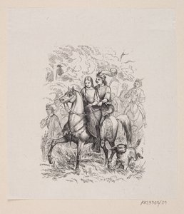 Illustration til "De vilde Svaner" i H.C. Andersen, "Eventyr og Historier", Bind 1 af H.P. Hansen