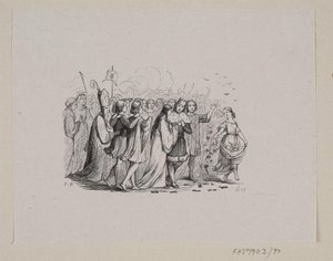 Illustration til "De vilde Svaner" i H.C. Andersen, "Eventyr og Historier", Bind 1 af H.P. Hansen