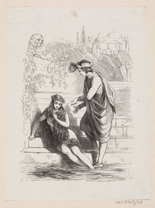 Illustration til "Den lille Havfrue" i H.C. Andersen, "Eventyr og Historier", Bind 1 af H.P. Hansen