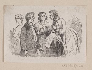 Illustration til "Det er ganske vist" i H.C. Andersen, "Eventyr og Historier", Bind 2 af H.P. Hansen