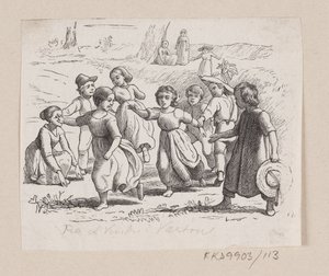 Illustration til "Fra et Vindue i Vartou" i H.C. Andersen, "Eventyr og Historier", Bind 2 af H.P. Hansen