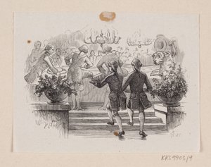 Illustration til "Fyrtøjet" i H.C. Andersen, "Eventyr og Historier", Bind 1 af H.P. Hansen