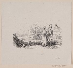 Illustration til "Hørren" i H.C. Andersen, "Eventyr og Historier", Bind 2