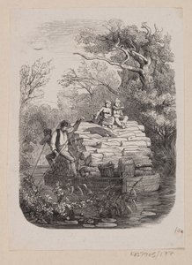 Illustration til "Ib og lille Christine" i H.C. Andersen, "Eventyr og Historier", Bind 2 af H.P. Hansen