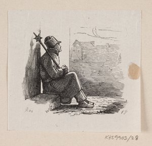 Illustration til "Lykkens Kalosker" i H.C. Andersen, "Eventyr og Historier", Bind 1 af H.P. Hansen