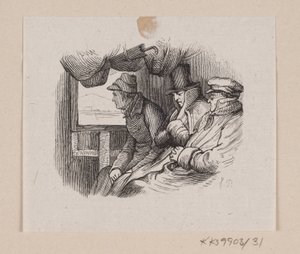 Illustration til "Lykkens Kalosker" i H.C. Andersen, "Eventyr og Historier", Bind 1 af H.P. Hansen