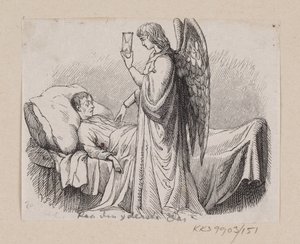 Illustration til "Paa den yderste Dag" i H.C. Andersen, "Eventyr og Historier", Bind 2 af H.P. Hansen
