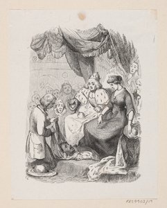 Illustration til "Reisekammeraten" i H.C. Andersen, "Eventyr og Historier", Bind 1 af H.P. Hansen
