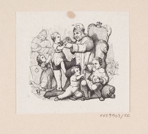 Illustration til "Reisekammeraten" i H.C. Andersen, "Eventyr og Historier", Bind 1 af H.P. Hansen