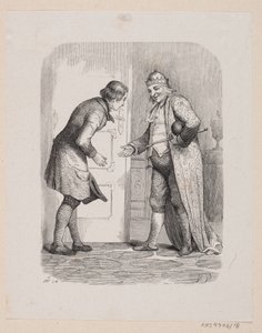 Illustration til "Reisekammeraten" i H.C. Andersen, "Eventyr og Historier", Bind 1 af H.P. Hansen