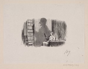 Illustration til "Skyggen" i H.C. Andersen, "Eventyr og Historier", Bind 2