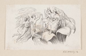 Illustration til "Tommelise" i H.C. Andersen, "Eventyr og Historier", Bind 1 af H.P. Hansen