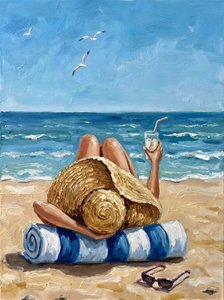 Sommerafslapning på stranden af HUGO