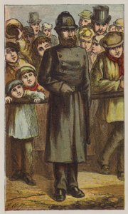 Politimand (farve litho) af H.W. (after) Petherick