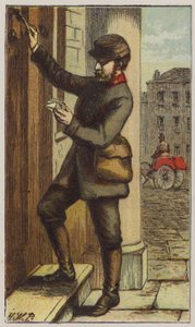 Postmand (farve litho) af H.W. (after) Petherick