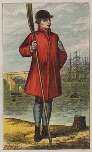 Waterman (farve litho) af H.W. (after) Petherick