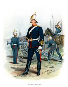 Victoriansk artilleri, c1890.