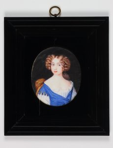 Lady Catherine Cavendish (akvarel på vellum) af H. Byrne