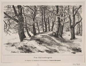 Fra hestehaven ved Fredriksborg af H. C. Henneberg