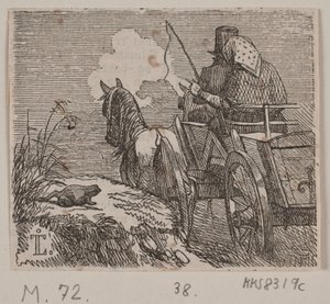 Illustration til "Gjordemoderen og Trolden" af H. C. Henneberg