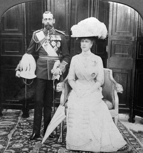 Kong George V 1865-1935 og Queen Mary 1867-1953, begyndelsen af det 20. århundrede.