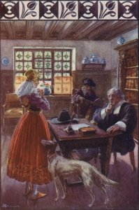 "Gud, der ved, at jeg har ret, vil give beviser" (farve litho)