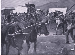 En hasteinspektør, illustration fra Efter Pretoria: Guerillakrigen, 1902 af H. Dixon