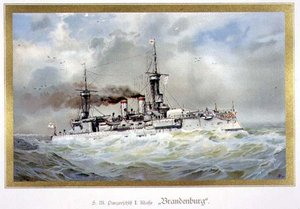 S.M. panserskib, I-klassen, "Brandenburg" (H.M. panserskib) af H. Graf
