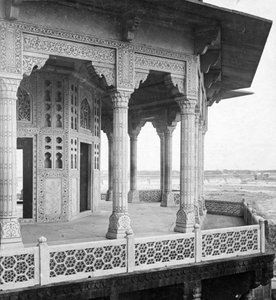 Jasmine Tower, Agra Fort, Agra, Indien, begyndelsen af det 20. århundrede.