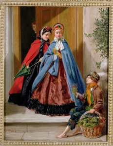 Blomstersælgeren, 1862 af H. Hilt