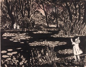 Uden titel (Lily Pond) af H. Lyman Sayen