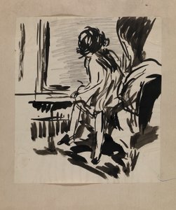 Uden titel (siddende figur)