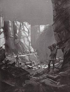 De athenske katastrofer på Sicilien, f.Kr. 413 (litografi) af H. M. (after) Burton