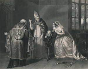 Dronning Elizabeth og hertugen af York. Kong Richard III, c1870