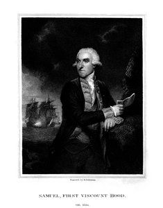 Samuel Hood, 1. Viscount Hood, britisk admiral, 1831.