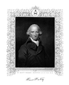 Warren Hastings, engelsk administrator i Indien, 1800-tallet. af H. Robinson