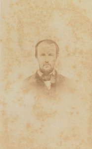 Carte-de-visit portræt af Harold M. White, 1860-1862. af H. S. Tousley