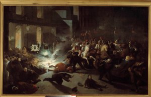 Attentatforsøg på Napoleon III af Felice Orsini i Paris den 14. januar af H. Vittori Romano